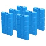 6er Set Kühlakkus dünn | je 200ml | Kühlelement | Kühlpack | Kühlakku | für Kühltasche oder Kühlbox | 2-20 blaue Kühlpads