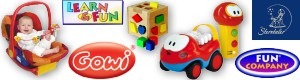 Babyspielzeug verschiedener Hersteller