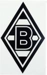 Borussia Mönchengladbach Aufkleber Raute 35x20cm schwarz