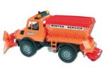 BRUDER MB Unimog Winterdienst m. R&auml;umschild