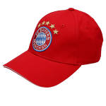 FC Bayern München Baseballcap 5 Sterne Logo rot