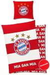 FC Bayern München Bettwäsche 135x200cm rot/weiß, Renforce