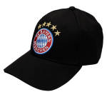 FC Bayern München Baseballcap 5 Sterne Logo schwarz