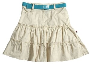 Wilde H&uuml;hner Stufenrock, beige