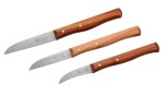 Windmühlen Messerset Kirschbaum Küchenmesser 65mm, Küchenmesser 85 mm und Schälmesser 59mm