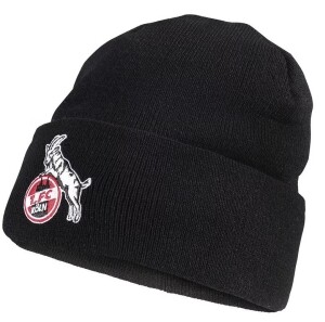 1.FC Köln Beanie Mütze schwarz | 100% Acryl