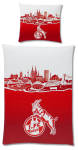 1. FC Köln Bettwäsche Skyline rot