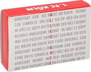 1. FC Köln Glückskerze "Alles Gute" 6,2 x 9,9 cm