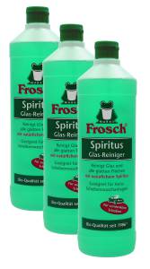 Frosch Spiritus Glas-Reiniger (3 x 1 l Flaschen)