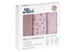 Alvi Mull Windel Curly Dots | 3 Stück | 100% Baumwolle