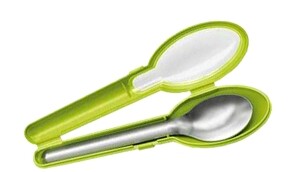 Emsa Besteck-Set "Clip & Go" 4-teilig 19 x 5 x 3 cm grün