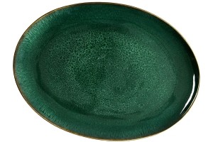 Bitz Servierplatte 45 x 34 cm schwarz/ grün