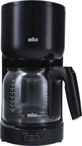 Braun Kaffeemaschine 20x36 cm für 10 Tassen KF 3120 BK, 1000 Watt