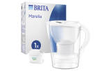 BRITA Wasserfilter Marella | 1,4 Liter | Edelstahl | Batteriebetrieben