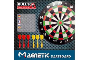 Bulls Magnetic Dartboard mit 6 Pfeile