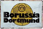 BVB Borussia Dortmund Blechschild Retro 30x20cm
