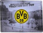 BVB Borussia Dortmund Blechschild Tradition seit 1909
