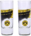 BVB Borussia Dortmund Schnapsglas "Südtribüne" 2 Stück