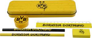 BVB Borussia Dortmund Schreibset mit Metallbox