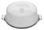 my basics Tortenplatte Edelstahl mit Haube 30cm