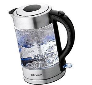 Cloer Wasserkocher aus Glas 1,7 Liter, 2200 Watt