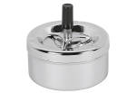 Druckaschenbecher Chrom Durchmesser 11 cm