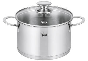 ELO Fleischtopf Galant 20cm | 3,4 Liter | Edelstahl, Glas