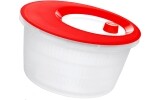 Emsa Salatschleuder "Basic" 4 Liter rot/ weiß
