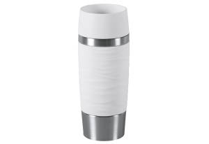 Emsa Isolierbecher "Travel Mug Waves" 0,36 Liter weiß