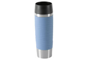 Emsa Isolierbecher "Travel Mug Waves" 0,5 Liter hellblau