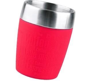 Emsa Thermobecher "Travel Cup" 200 ml pink/ silberfarben