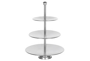 Etagere Edelstahl 3 Ebenen, 36cm