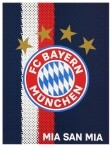 FC Bayern München Fleecedecke "Mia san mia" 150x200cm