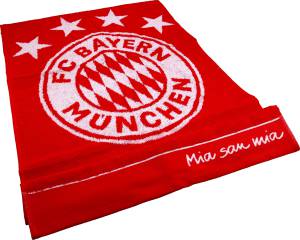 FC Bayern München Handtuch Emblem rot, 100x50cm