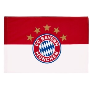 FC Bayern München Fahne 5 Sterne Logo 150 x 100 cm