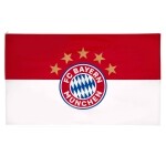 FC Bayern München Hissfahne 5 Sterne Logo 250 x 150 cm
