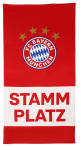 FC Bayern München Strandtuch "Stammplatz" 75 x 150 cm rot