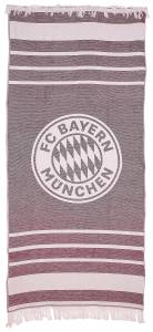 FC Bayern München Strandtuch 90 x 200 cm rot/ weiß