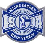 FC Schalke 04 Aufnäher "Meine Farben" 10 x 9,4 cm