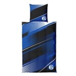 FC Schalke 04 Bettwäsche 135x200 cm, schwarz/ blau