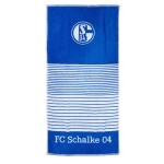 FC Schalke 04 Duschtuch Streifen Königsblau 140x70 cm