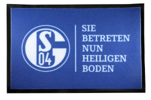 FC Schalke 04 Fußmatte "Heiliger Boden" 60 x 40 cm