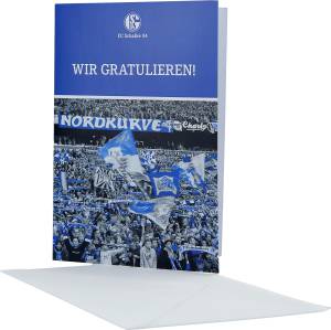 FC Schalke 04 Grußkarte Wir gratulieren