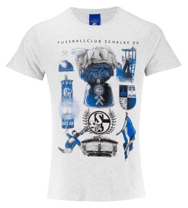 FC Schalke 04 Herren T-Shirt Heritage grau - verschiedene Größen