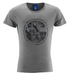 FC Schalke 04 Herren T-Shirt Prägung Print grau, - verschiedene Größen