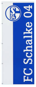 FC Schalke 04 Hissfahne Blau Weiss 150 x 400 cm