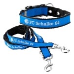 FC Schalke 04 Hundeleine und Hundehalbsband Gr. 2,5x42cm