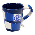 FC Schalke 04 Kaffeebecher Schal Blockstreifen