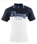 FC Schalke 04 Polo Shirt Fußballclub blau-weiß - verschiedene Größen
