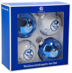 FC Schalke 04 Weihnachtskugeln 4er-Set